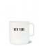 Wijck  New York City Coffee mug Black White