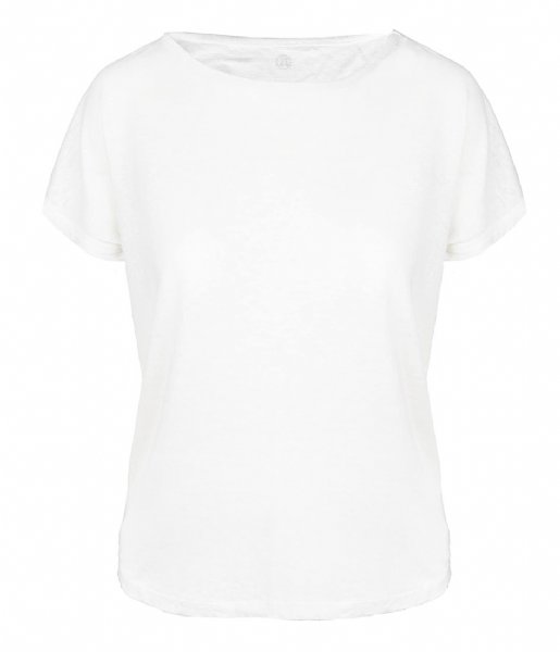 Zusss  Linnen T-Shirt Boothals Off White (0513)